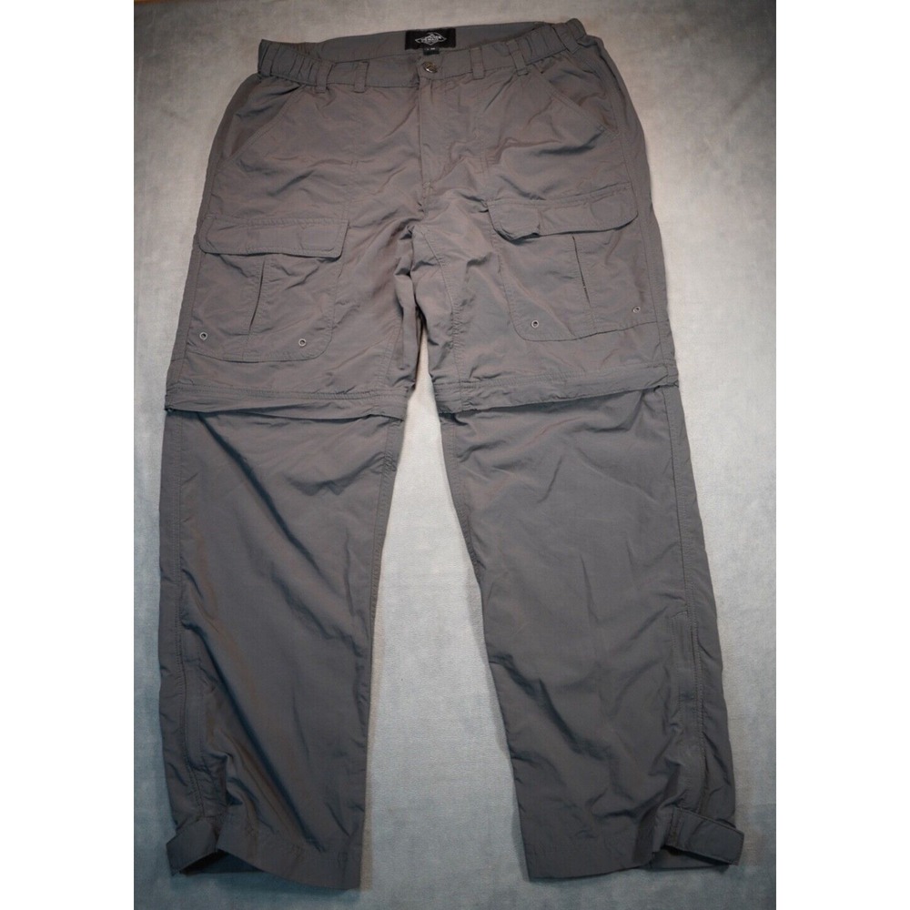 Hammer & Nail Cargo Pants Mens L 30 34x30 Hiking Convertible Fishing Gray